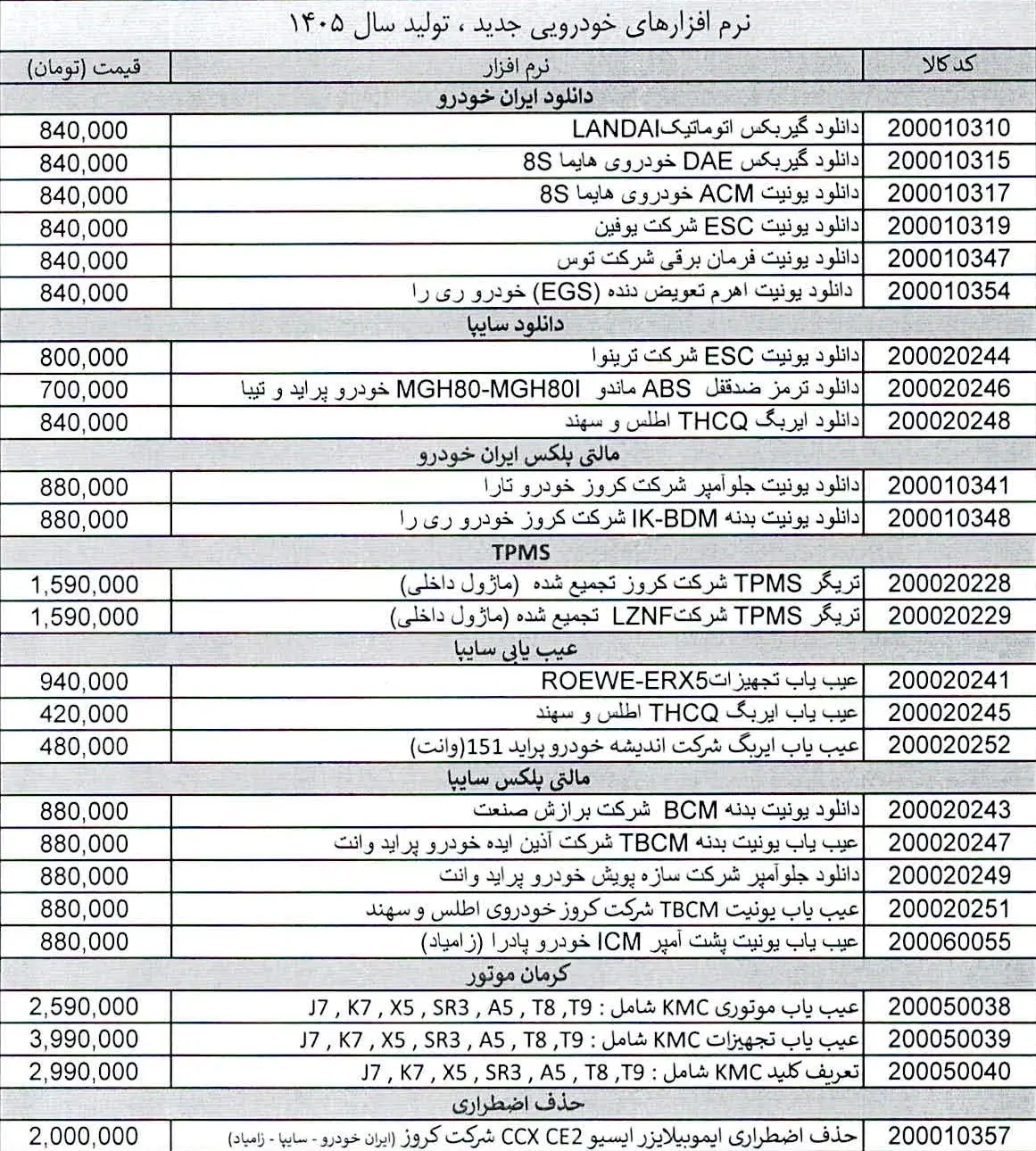پکیج برنامه های جدید 1405 
